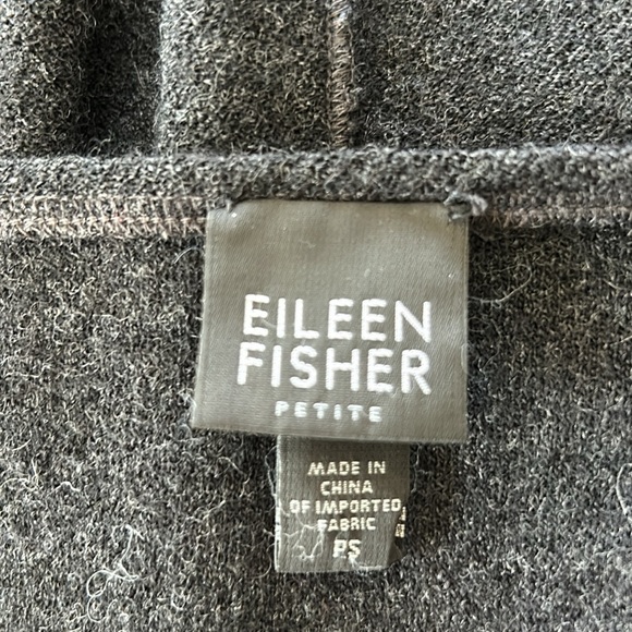 Eileen Fisher Wool Knit Mini Dress w Elbow Length Sleeves Sz PS w MEASUREMENTS! - Picture 4 of 9